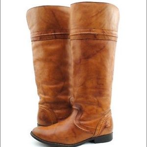 Brown Frye Melissa Trapunto Boots